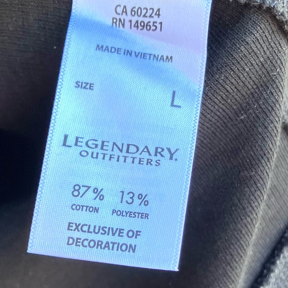 Legendary Outfitters Charcoal Quarter Zip Knit Dress With Pockets Sz Large - Picture 3 of 4